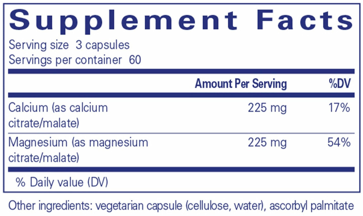 Pure Encapsulations Calcium Magnesium (Citrate/Malate)