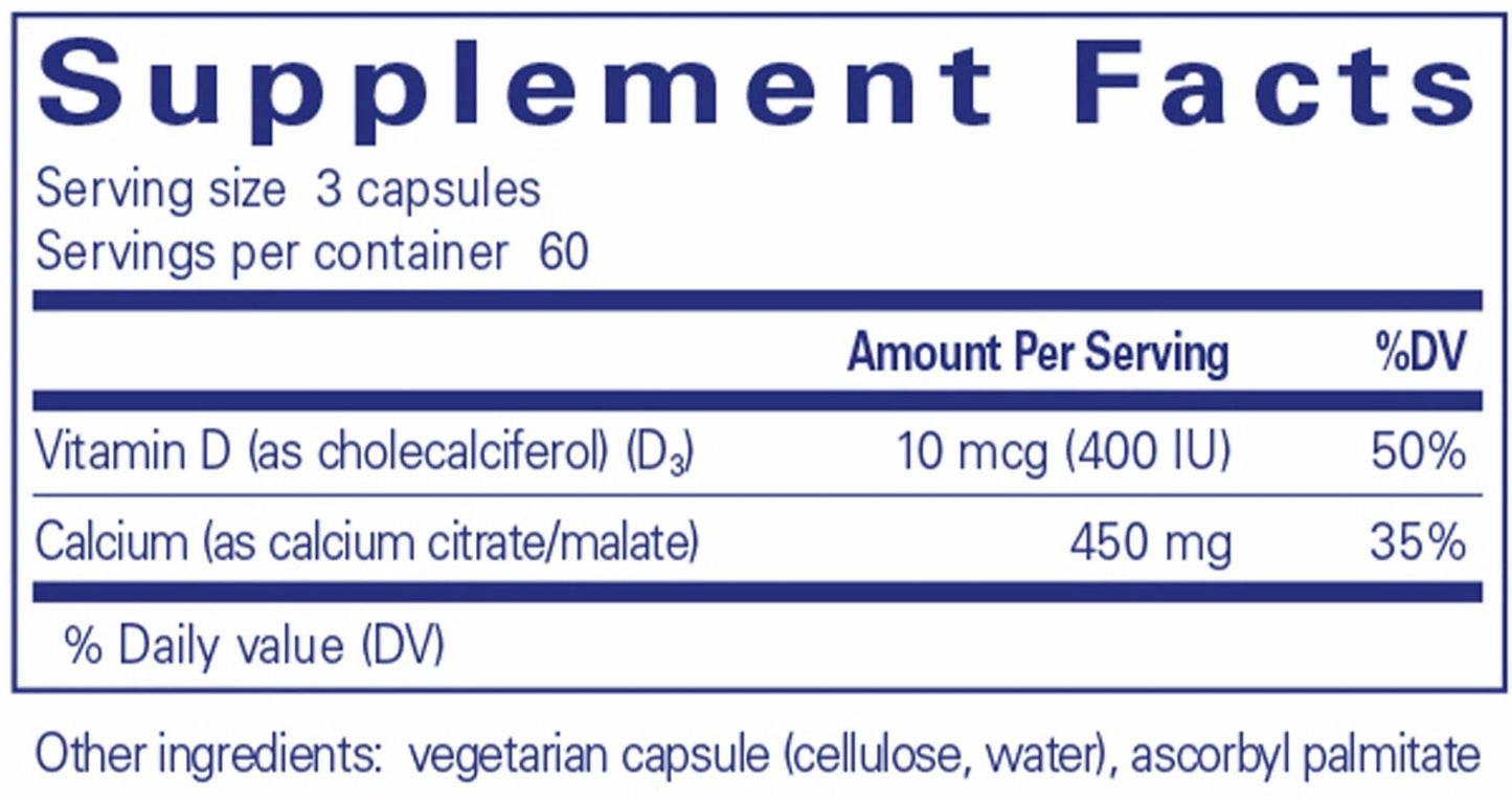Pure Encapsulations Calcium with Vitamin D3
