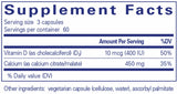 Pure Encapsulations Calcium with Vitamin D3