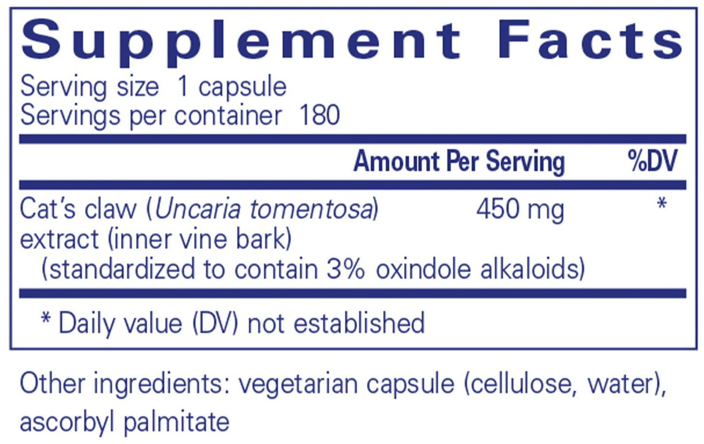 Pure Encapsulations Cat's Claw