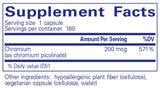 Pure Encapsulations Chromium (picolinate) 200mcg