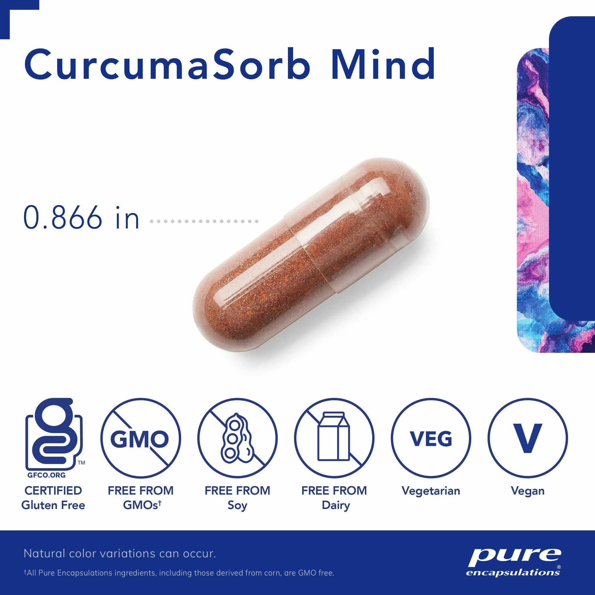 Pure Encapsulations CurcumaSorb Mind