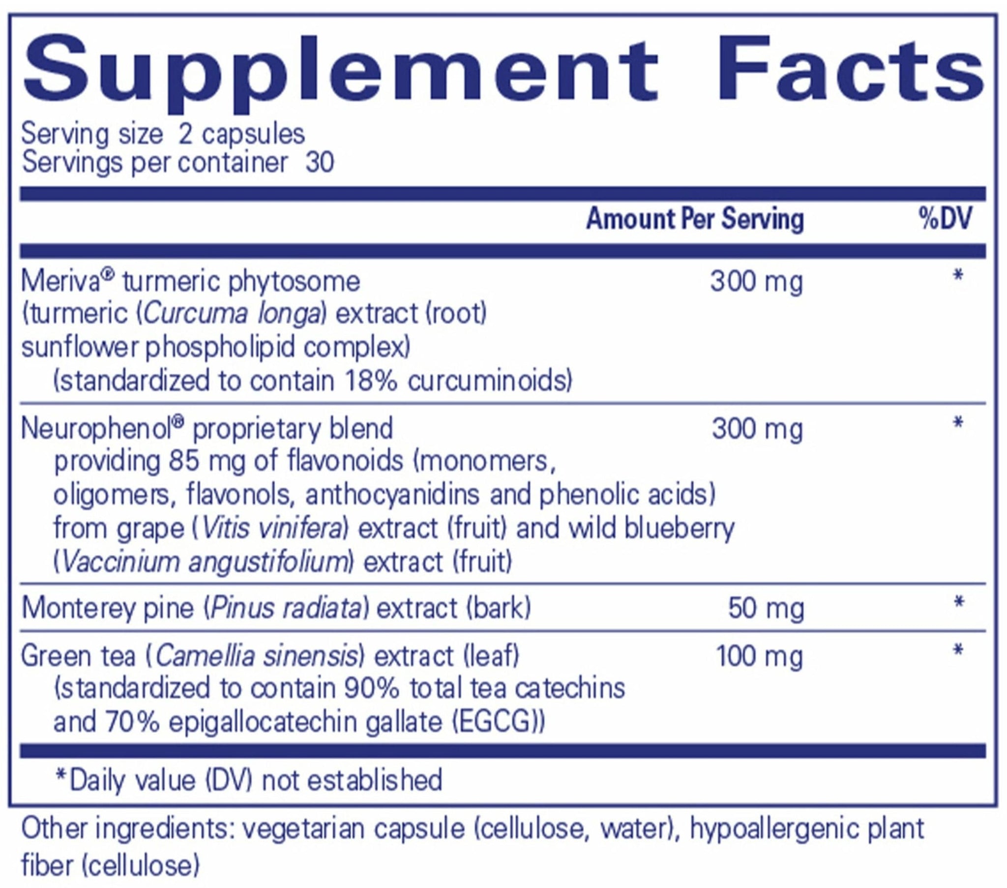 Pure Encapsulations CurcumaSorb Mind