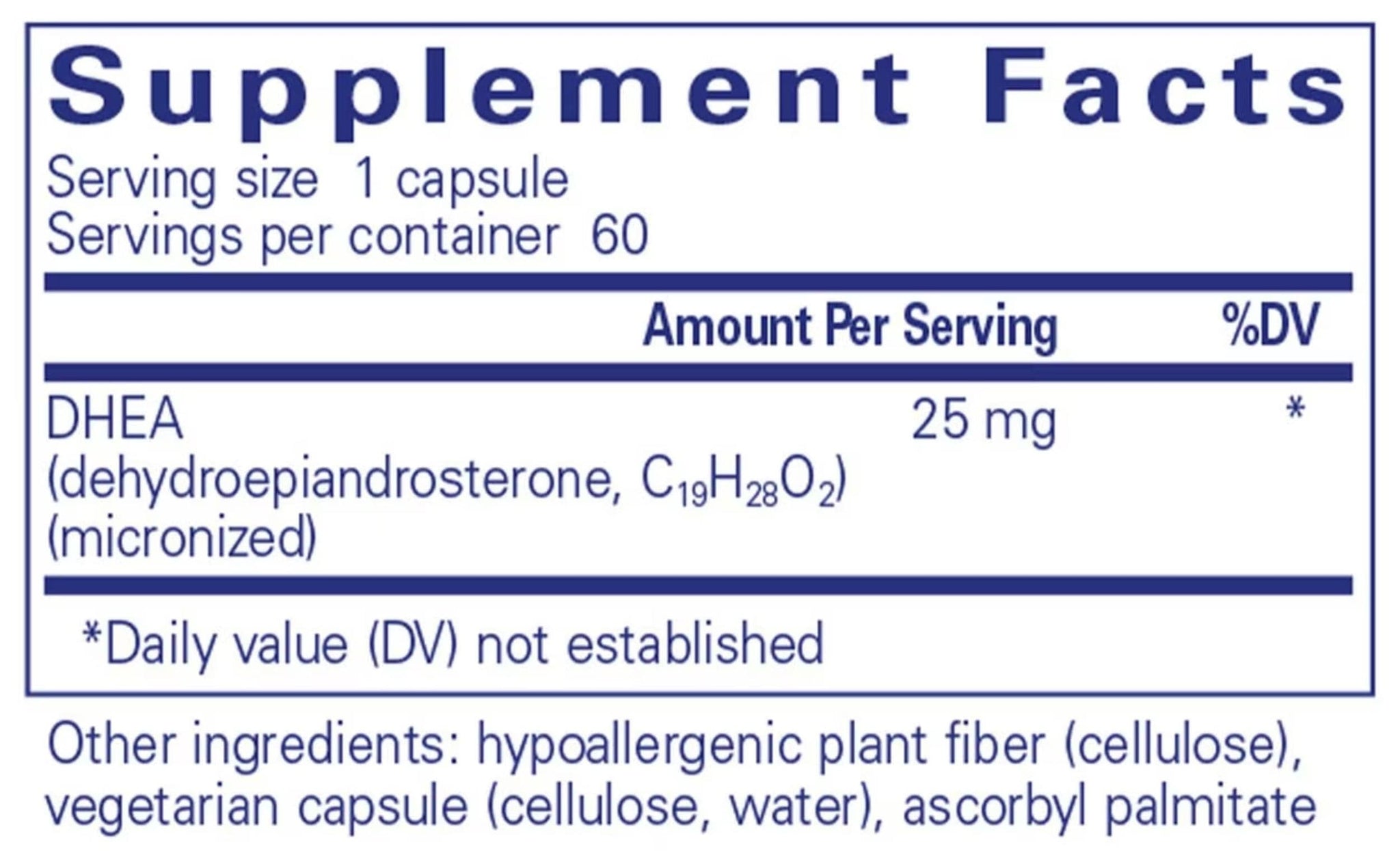 Pure Encapsulations DHEA 25 mg