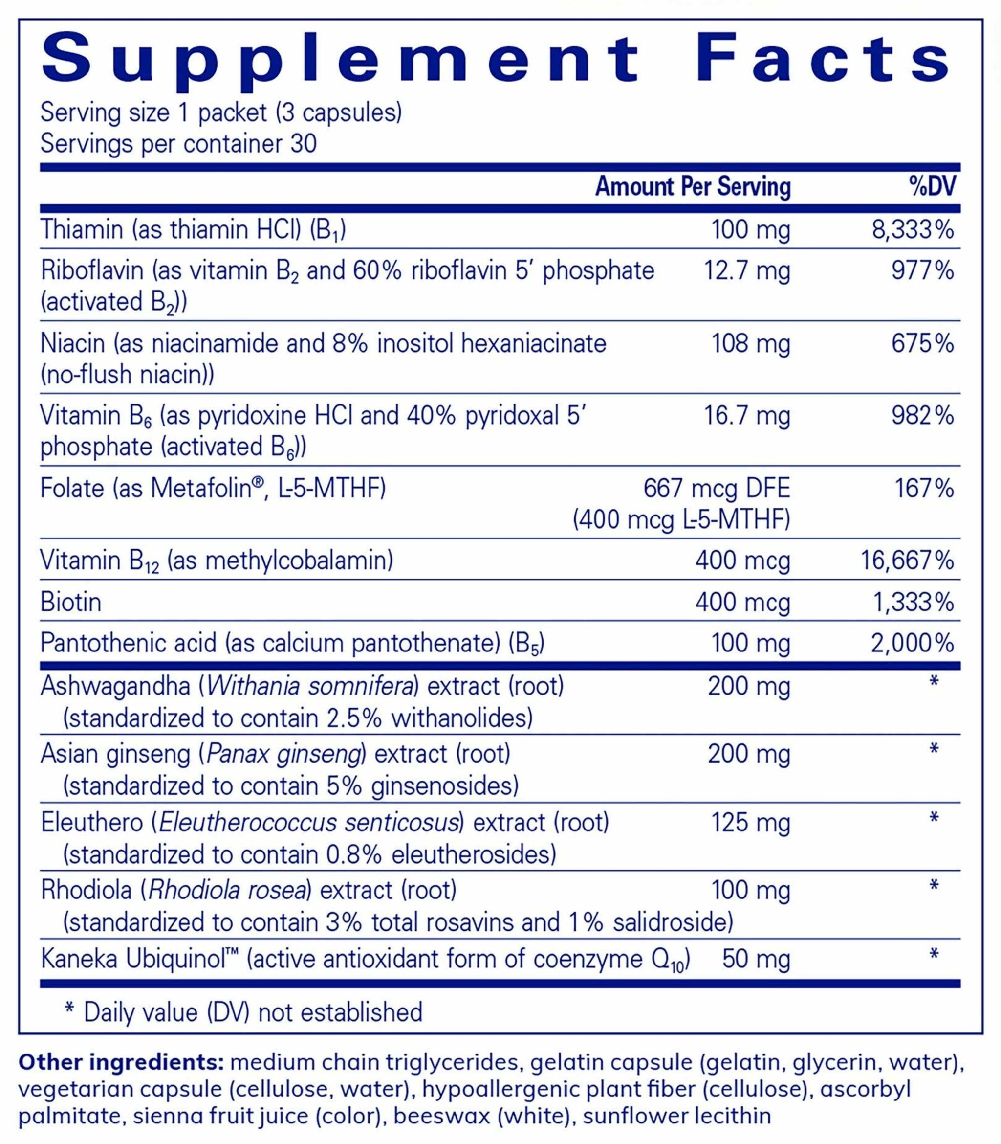 Pure Encapsulations Daily Pure Pack - Energy