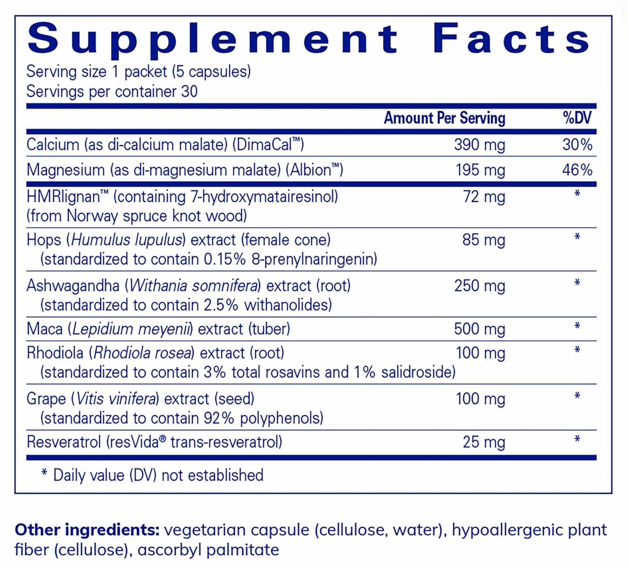 Pure Encapsulations Daily Pure Pack - Menopause Support