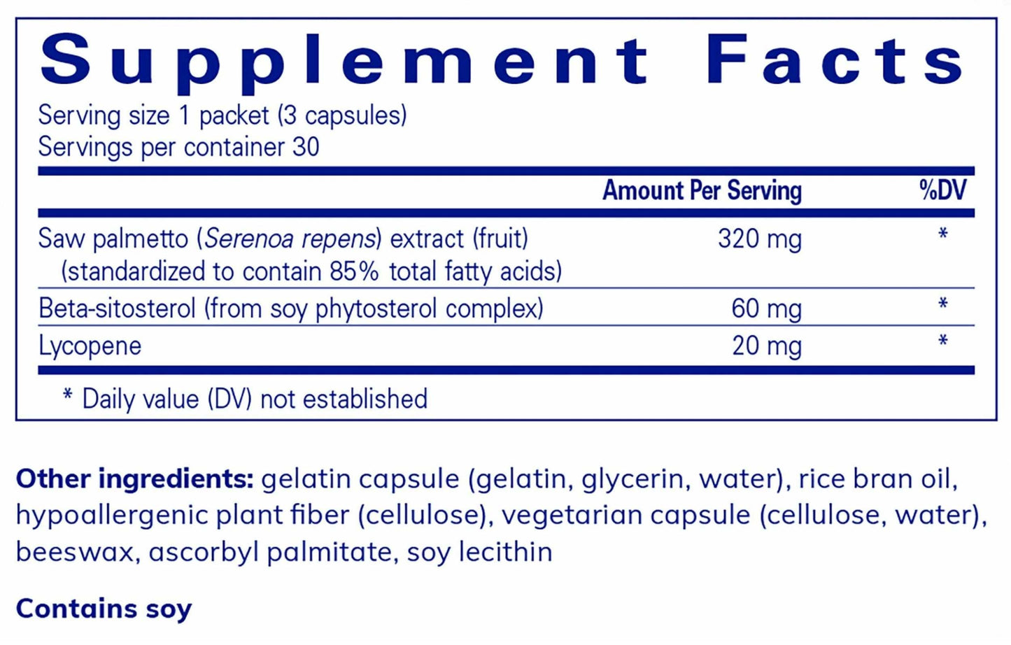 Pure Encapsulations Daily Pure Pack - Prostate Health