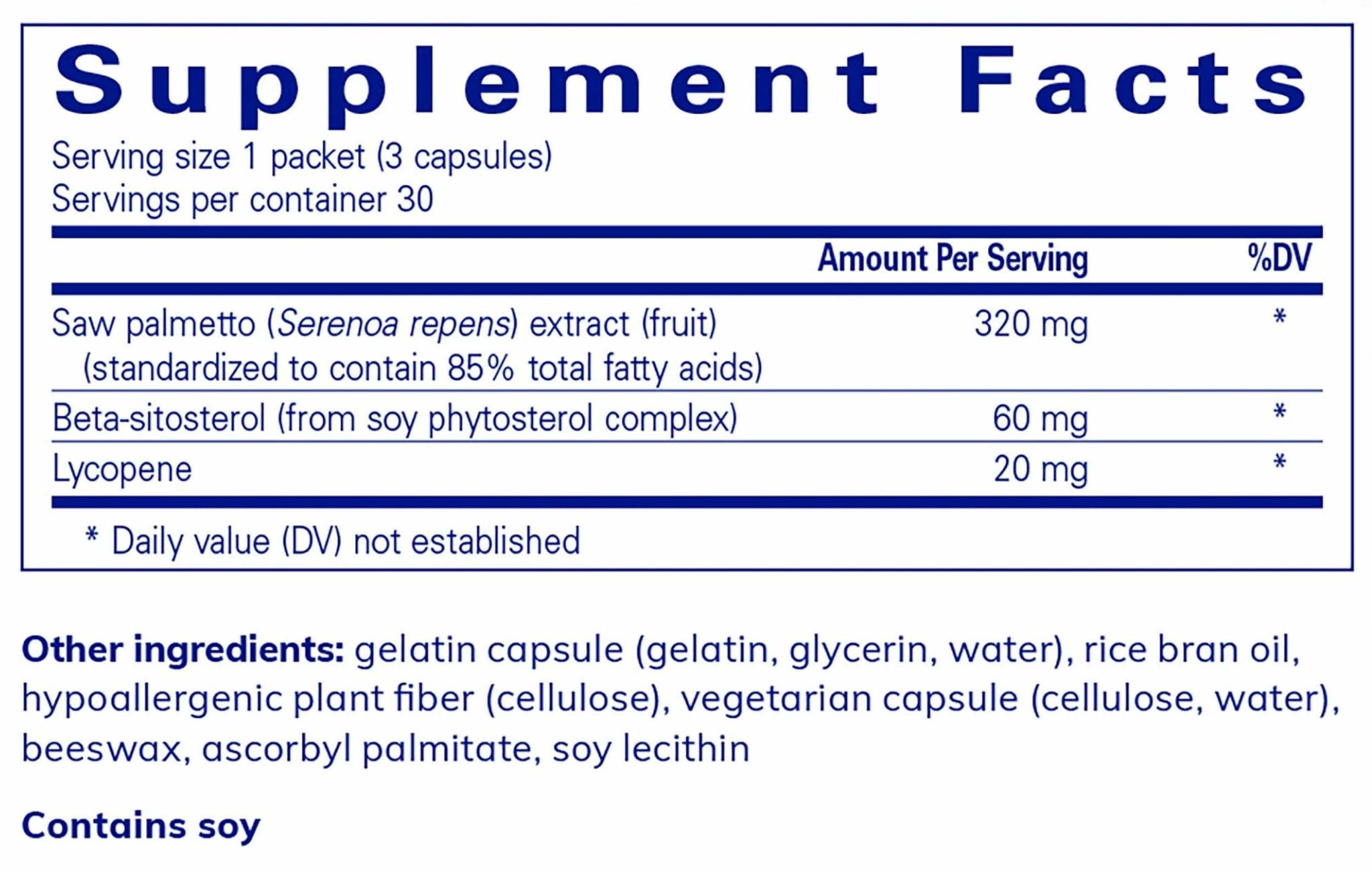 Pure Encapsulations Daily Pure Pack - Prostate Health