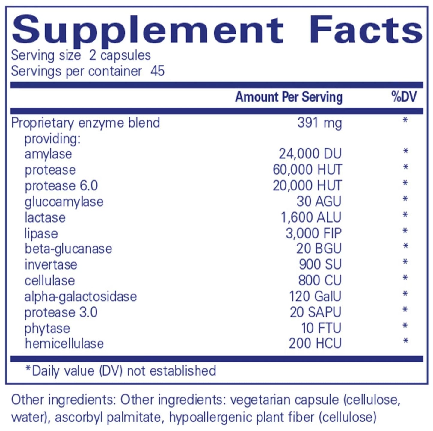 Pure Encapsulations Digestive Enzymes Ultra