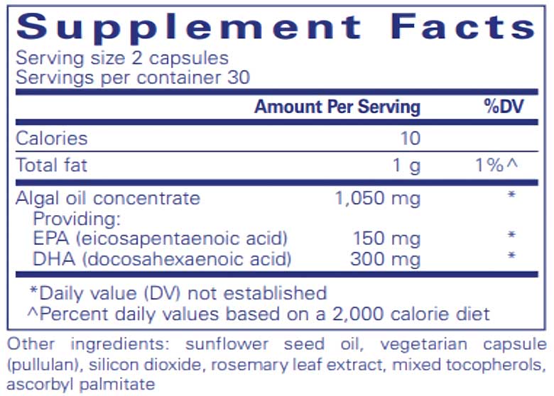 Pure Encapsulations EPA/DHA Vegetarian