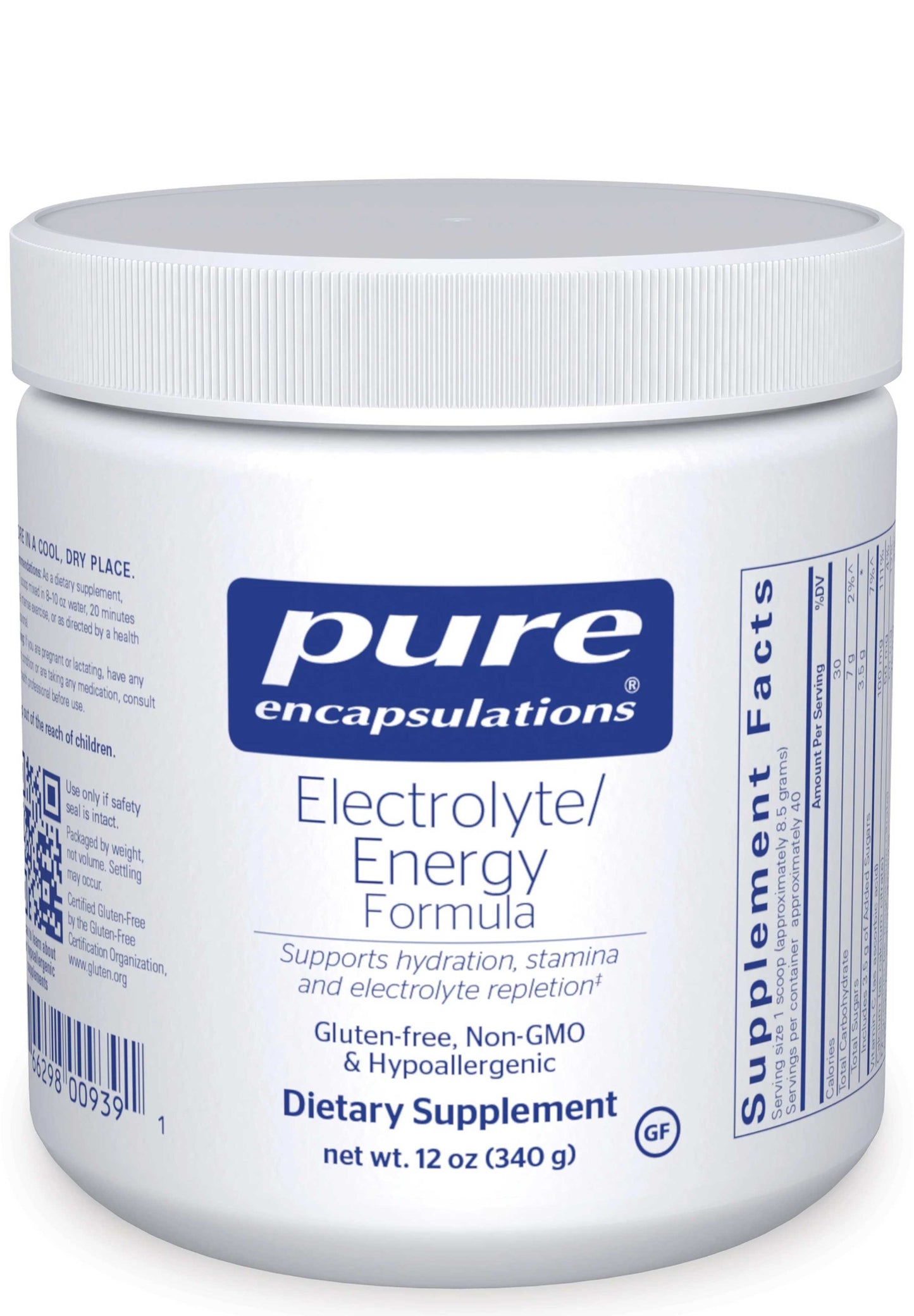 Pure Encapsulations Electrolyte/Energy Formula