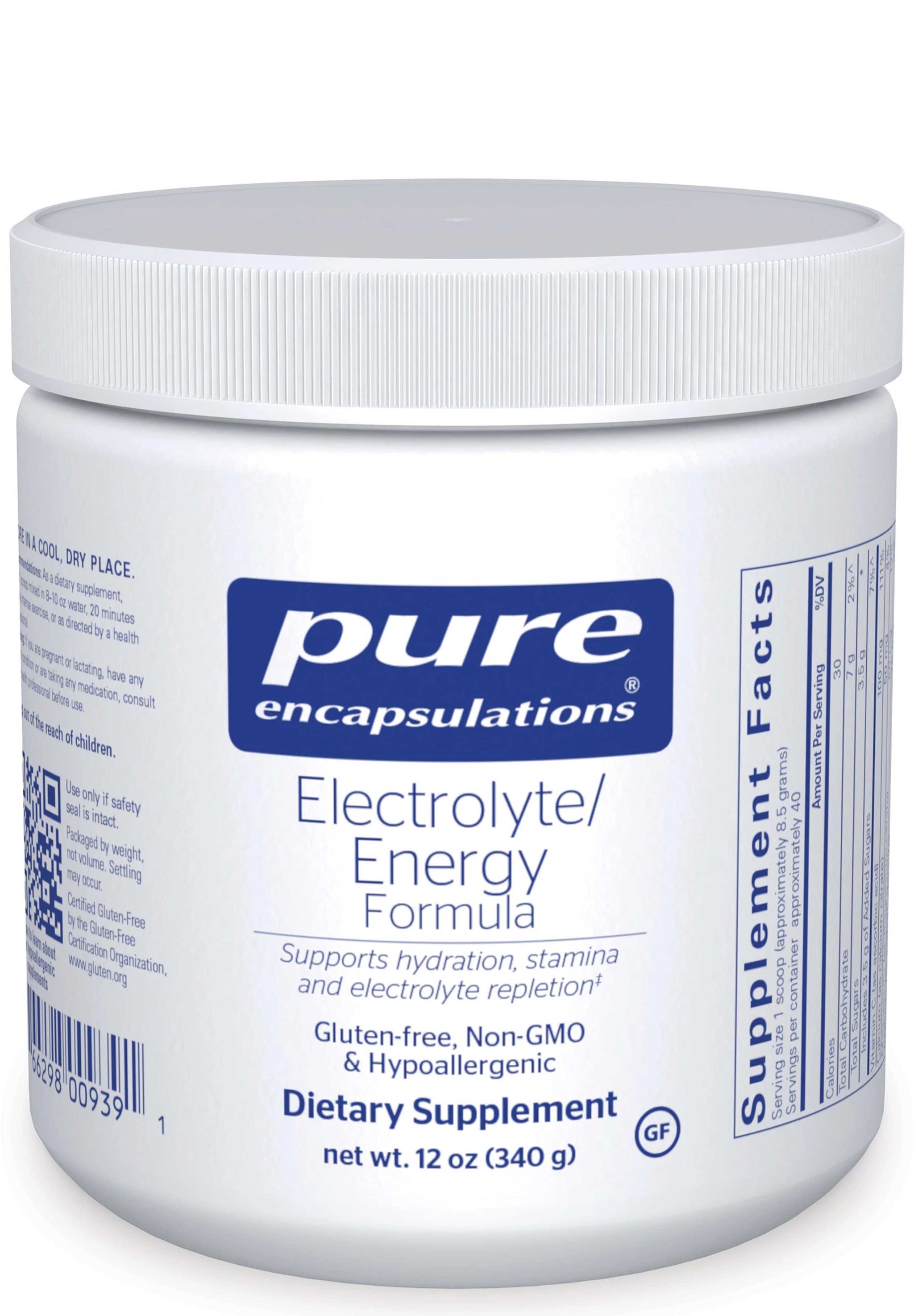Pure Encapsulations Electrolyte/Energy Formula