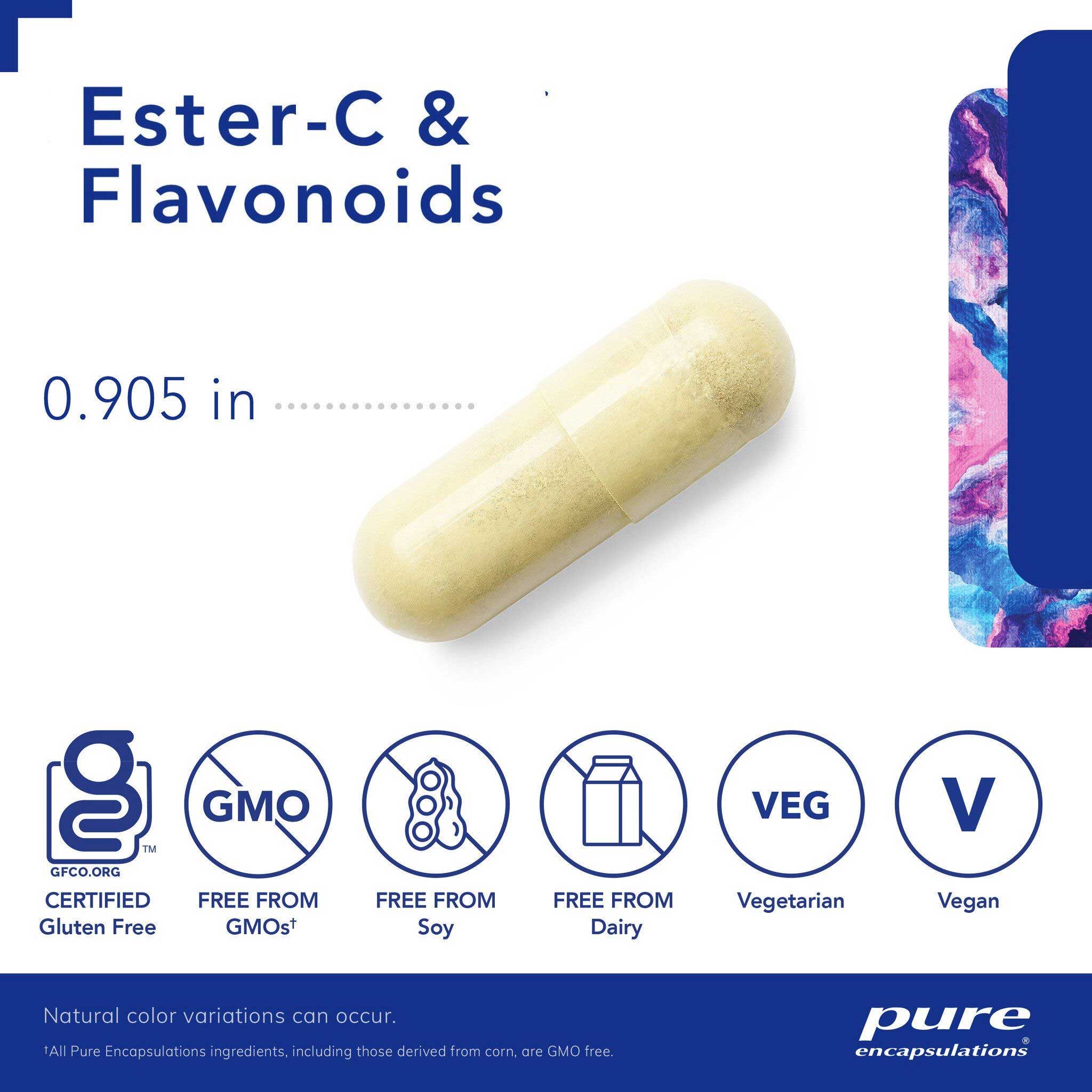 Pure Encapsulations Ester-C and Flavonoids (Formerly Essential-C and Flavonoids)
