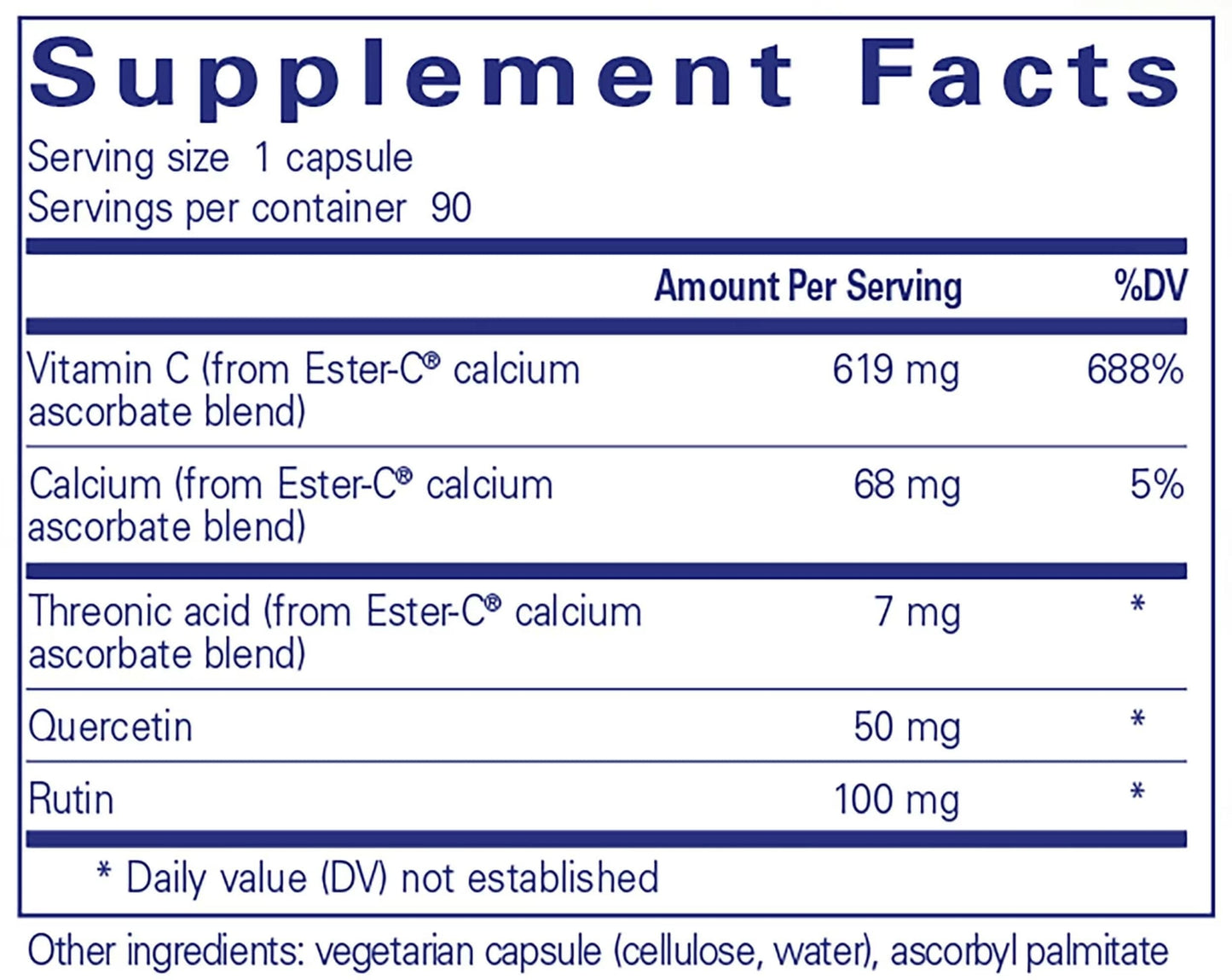 Pure Encapsulations Ester-C and Flavonoids (Formerly Essential-C and Flavonoids)