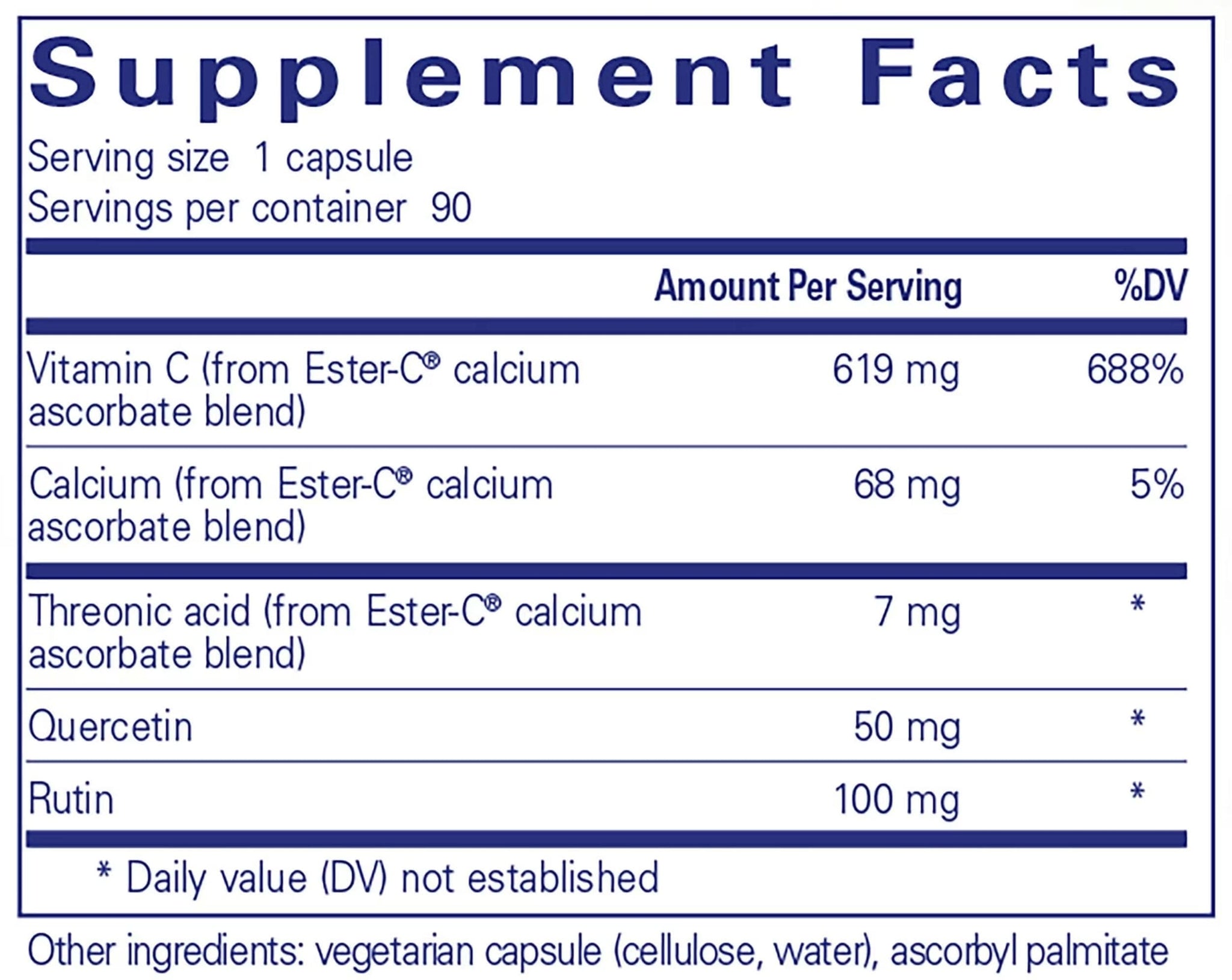 Pure Encapsulations Ester-C and Flavonoids (Formerly Essential-C and Flavonoids)