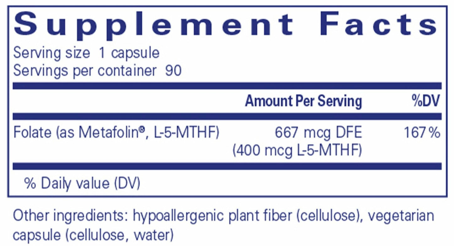 Pure Encapsulations Folate 400