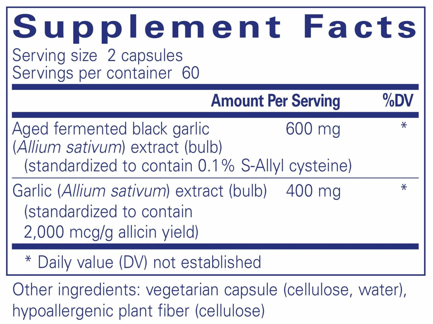 Pure Encapsulations Garlic Complex
