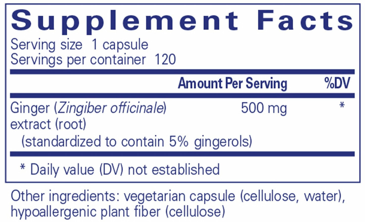 Pure Encapsulations Ginger Extract