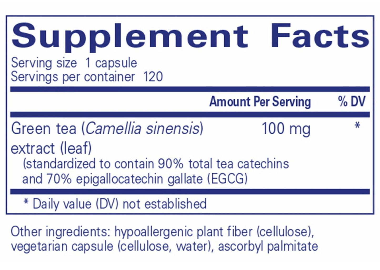 Pure Encapsulations Green Tea extract (decaffeinated)