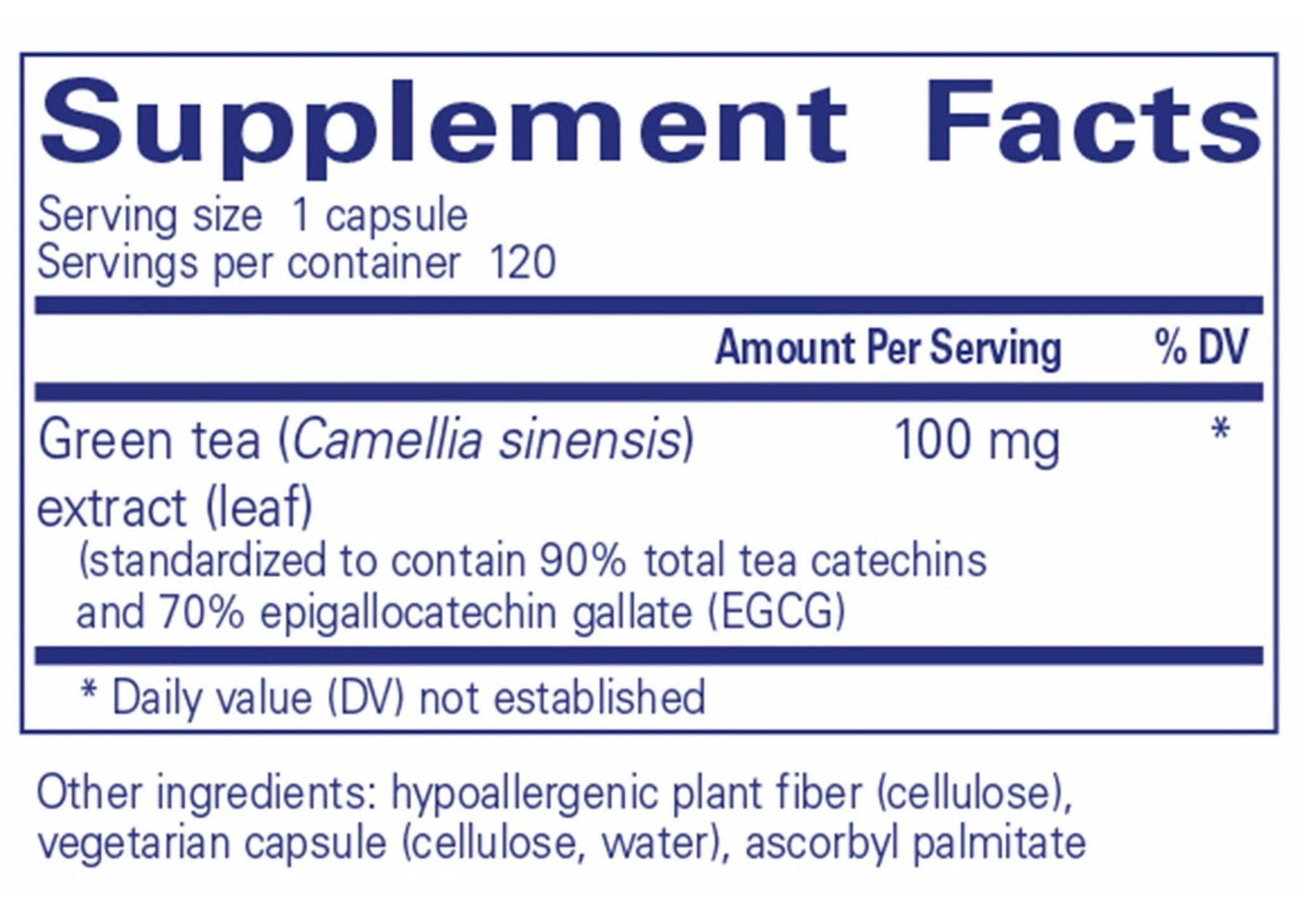 Pure Encapsulations Green Tea extract (decaffeinated)