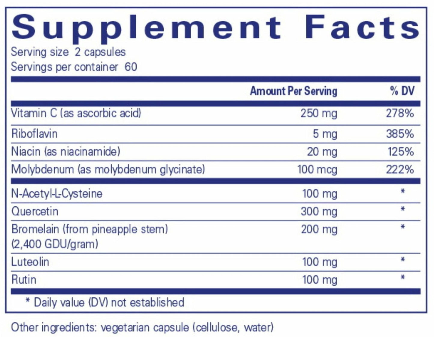 Pure Encapsulations Hist Reset