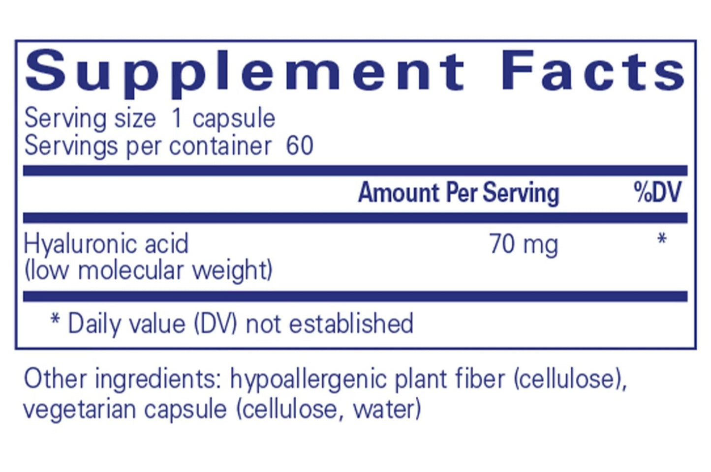 Pure Encapsulations Hyaluronic Acid