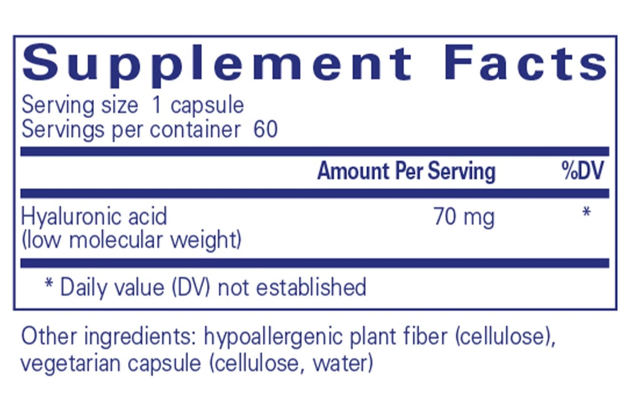 Pure Encapsulations Hyaluronic Acid