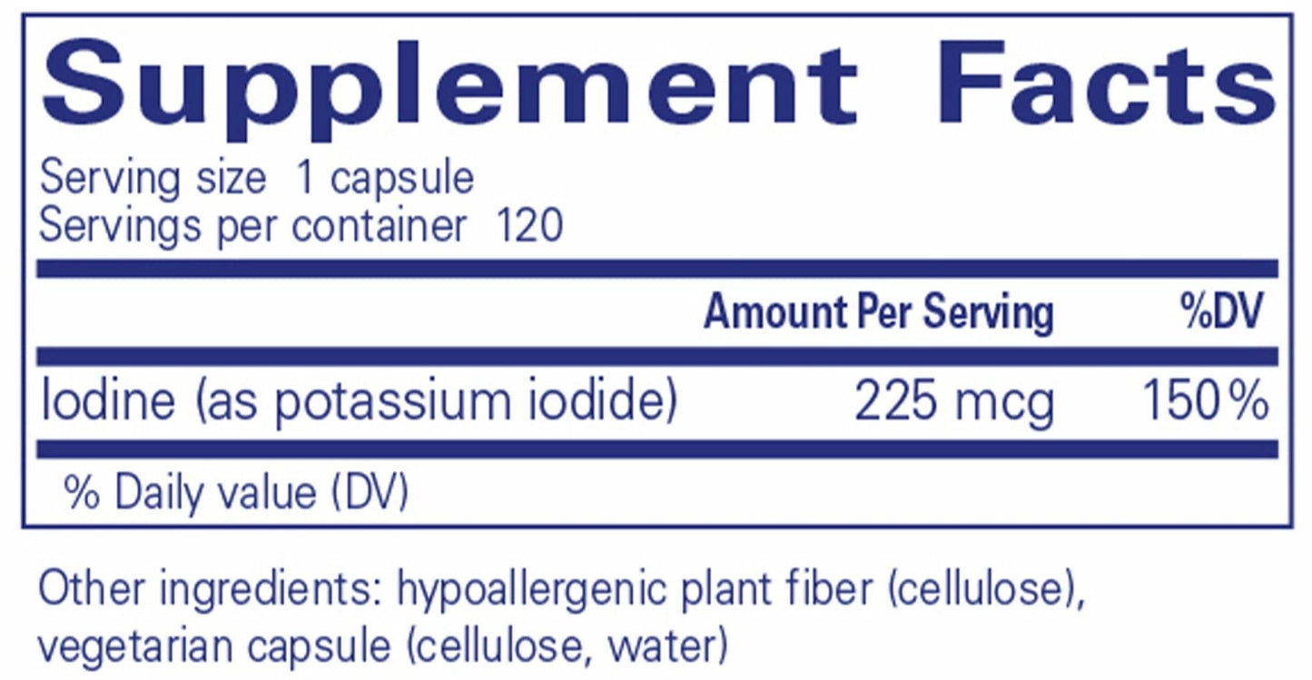 Pure Encapsulations Iodine (potassium iodide)
