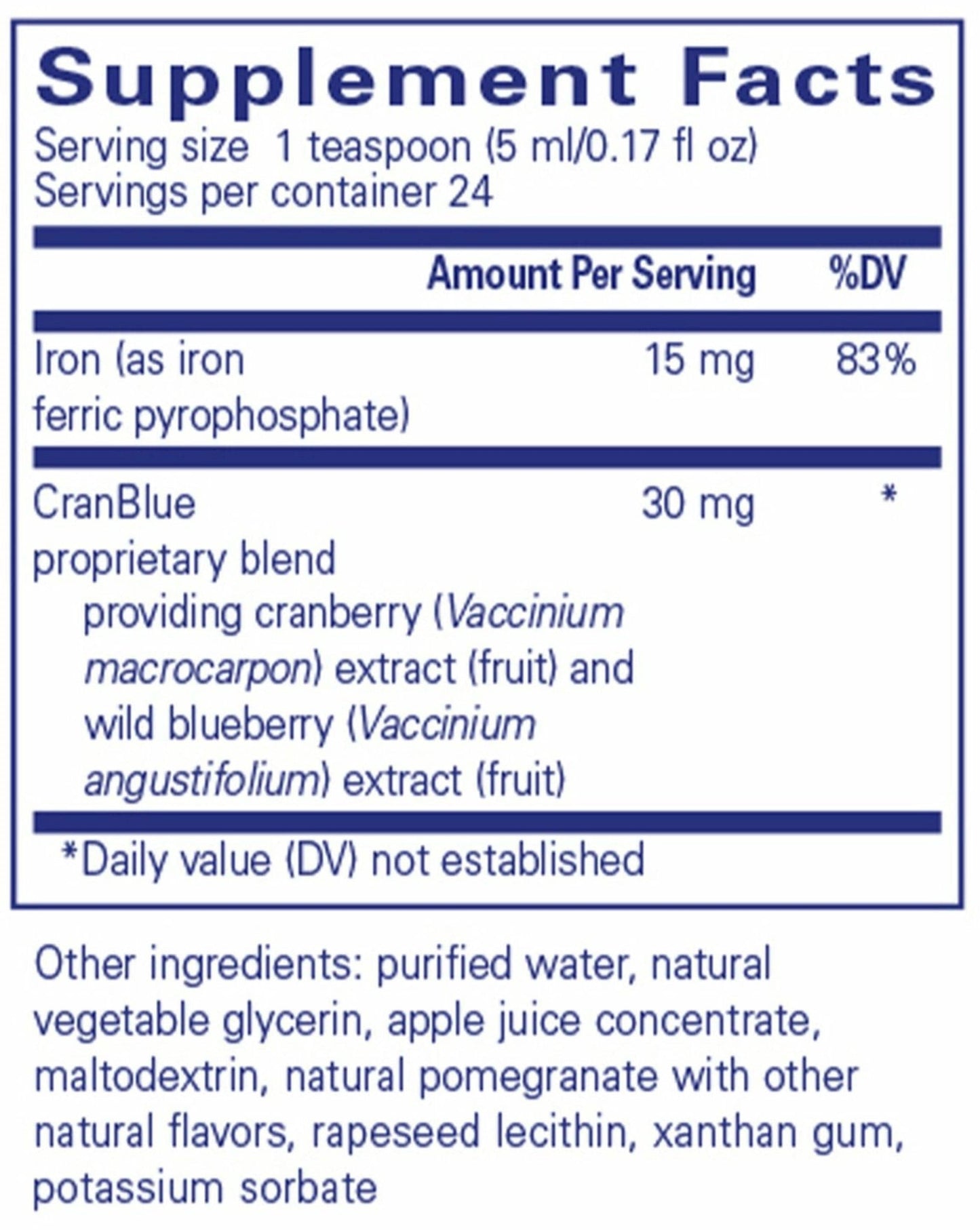 Pure Encapsulations Iron Liquid