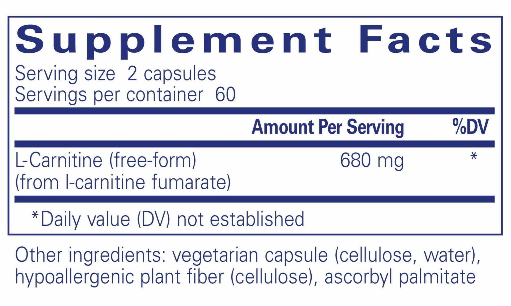 Pure Encapsulations l-Carnitine Fumarate