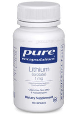 Pure Encapsulations Lithium (Orotate) 1 mg