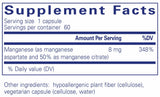 Pure Encapsulations Manganese (aspartate/citrate)