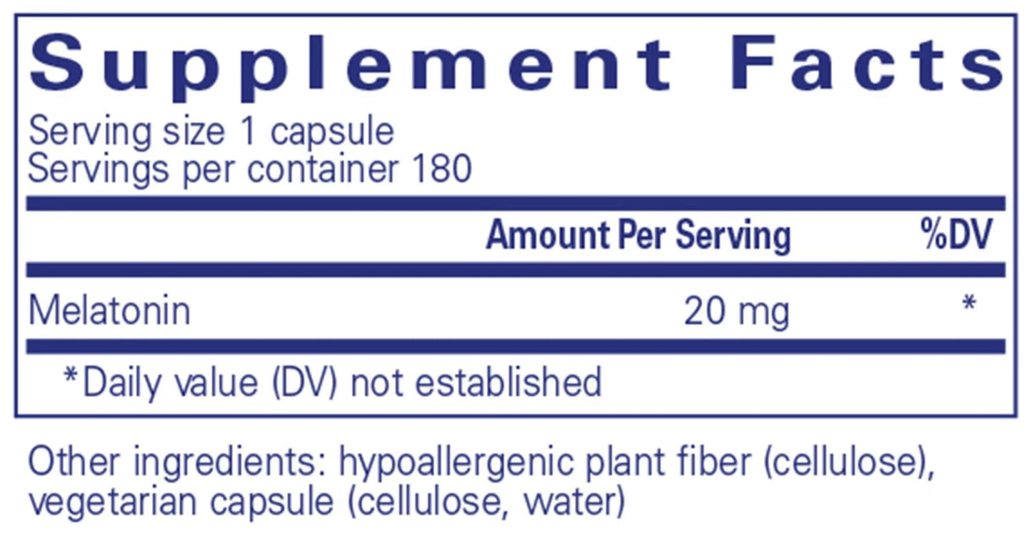 Pure Encapsulations Melatonin 20 mg
