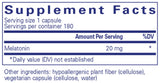 Pure Encapsulations Melatonin 20 mg