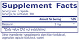 Pure Encapsulations Melatonin 3 mg