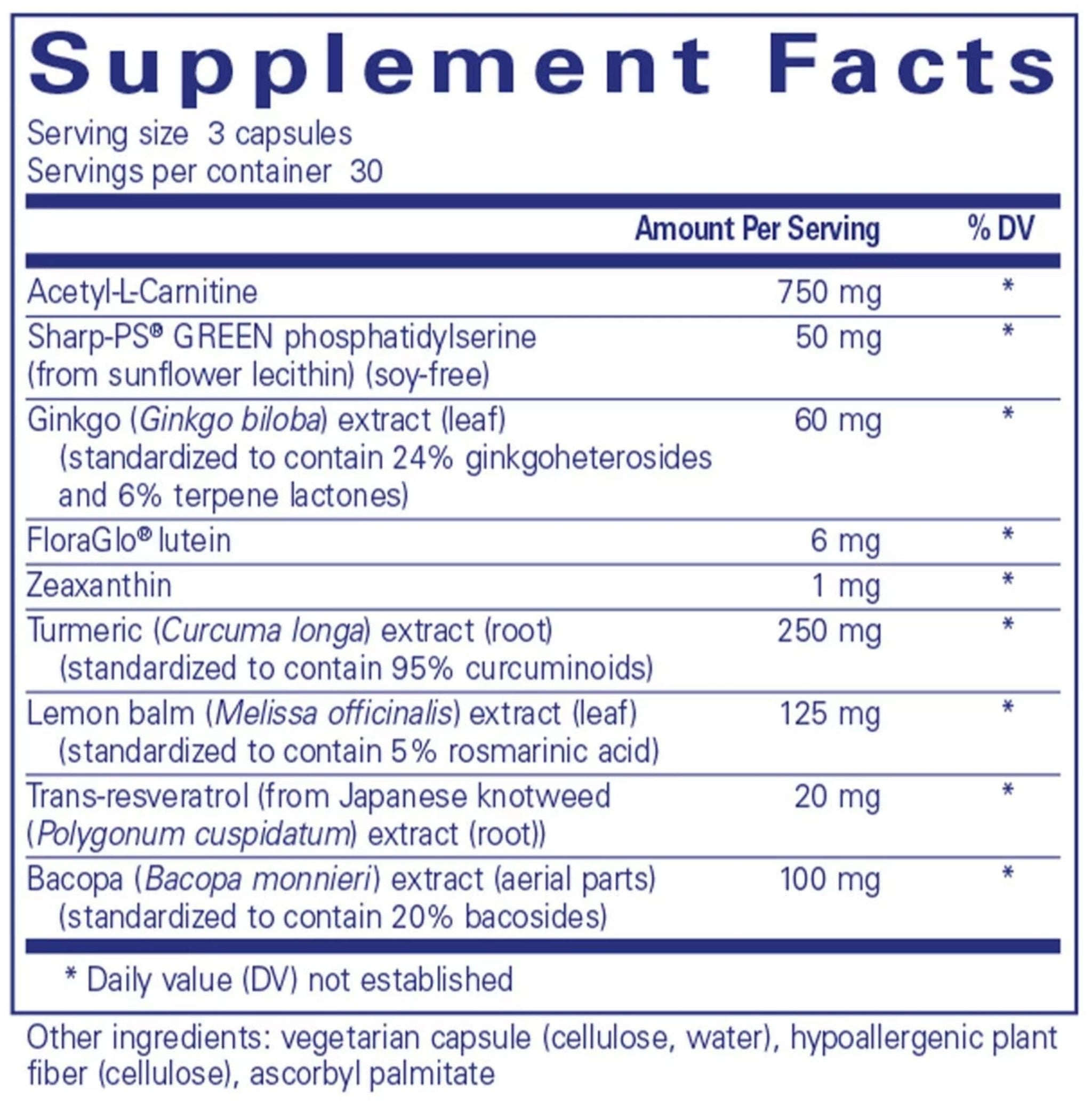 Pure Encapsulations Memory Pro