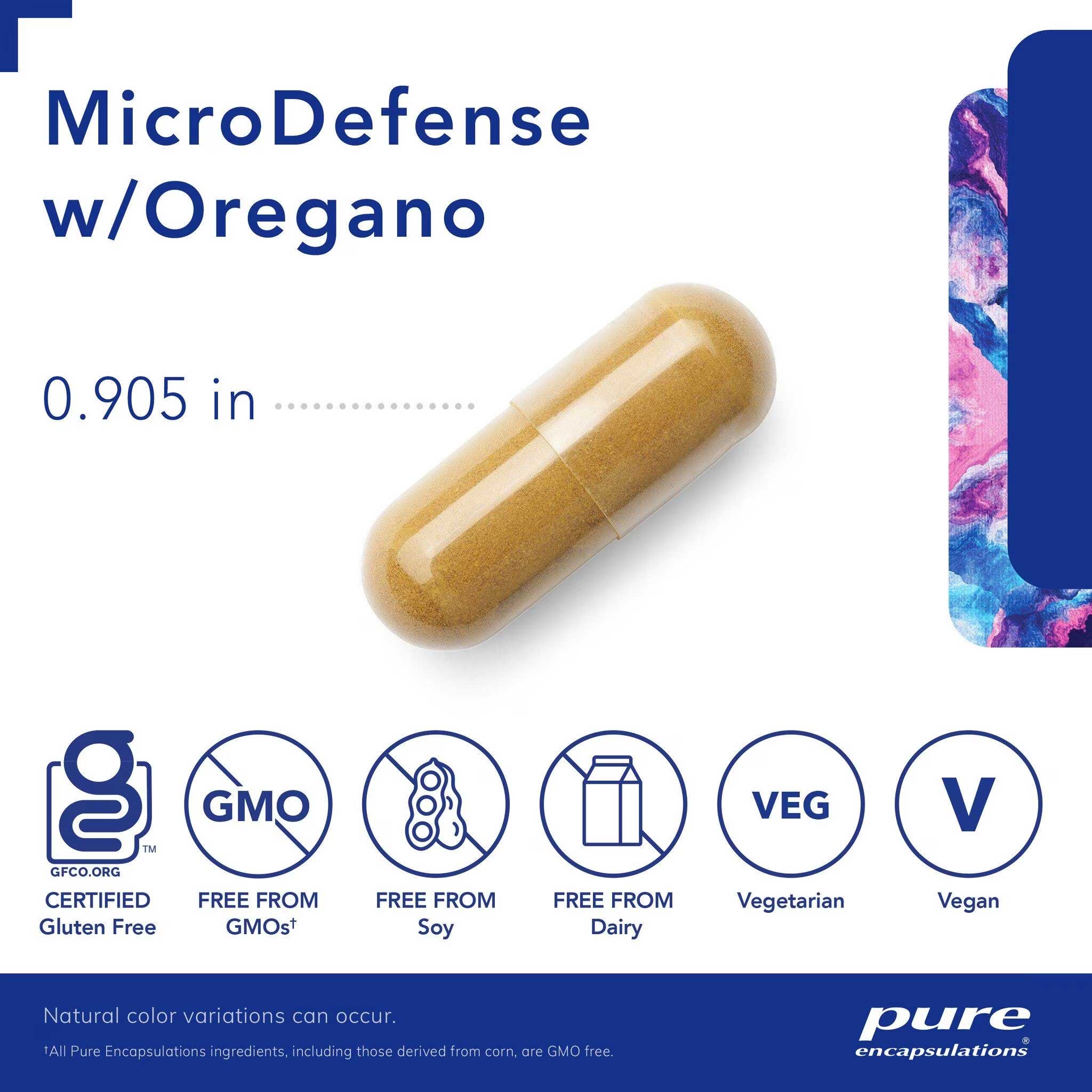 Pure Encapsulations MicroDefense w/Oregano