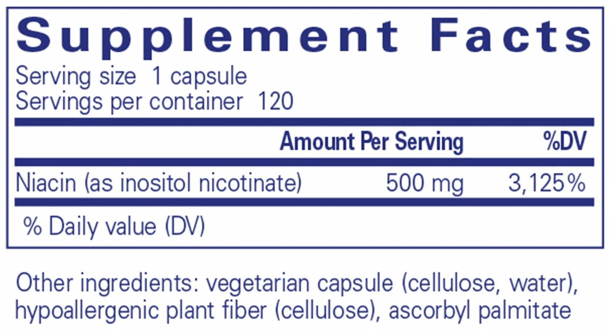 Pure Encapsulations Niacitol 500 mg