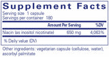 Pure Encapsulations Niacitol 650mg