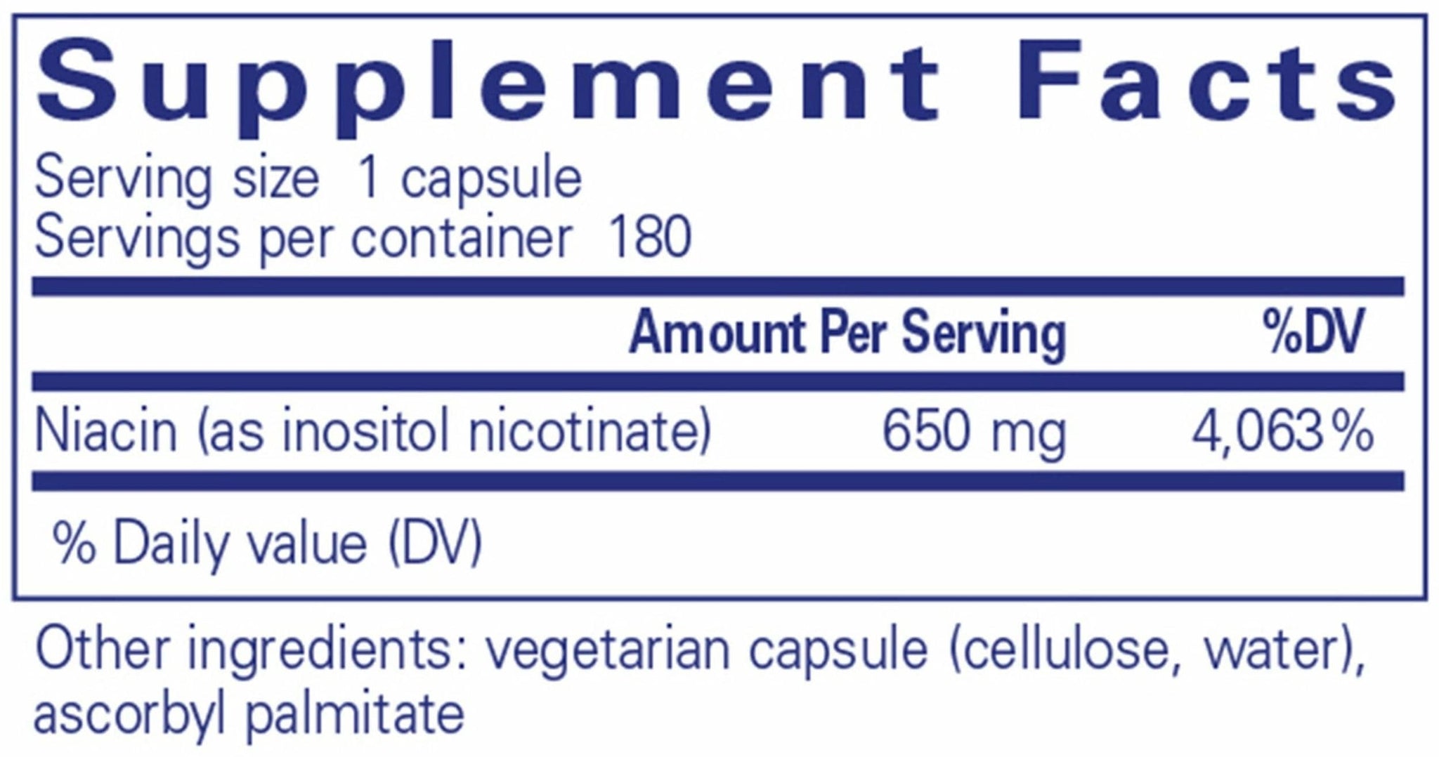 Pure Encapsulations Niacitol 650mg