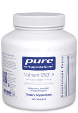 Pure Encapsulations Nutrient 950 A without copper & iron