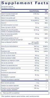 Pure Encapsulations Nutrient 950 A without copper & iron