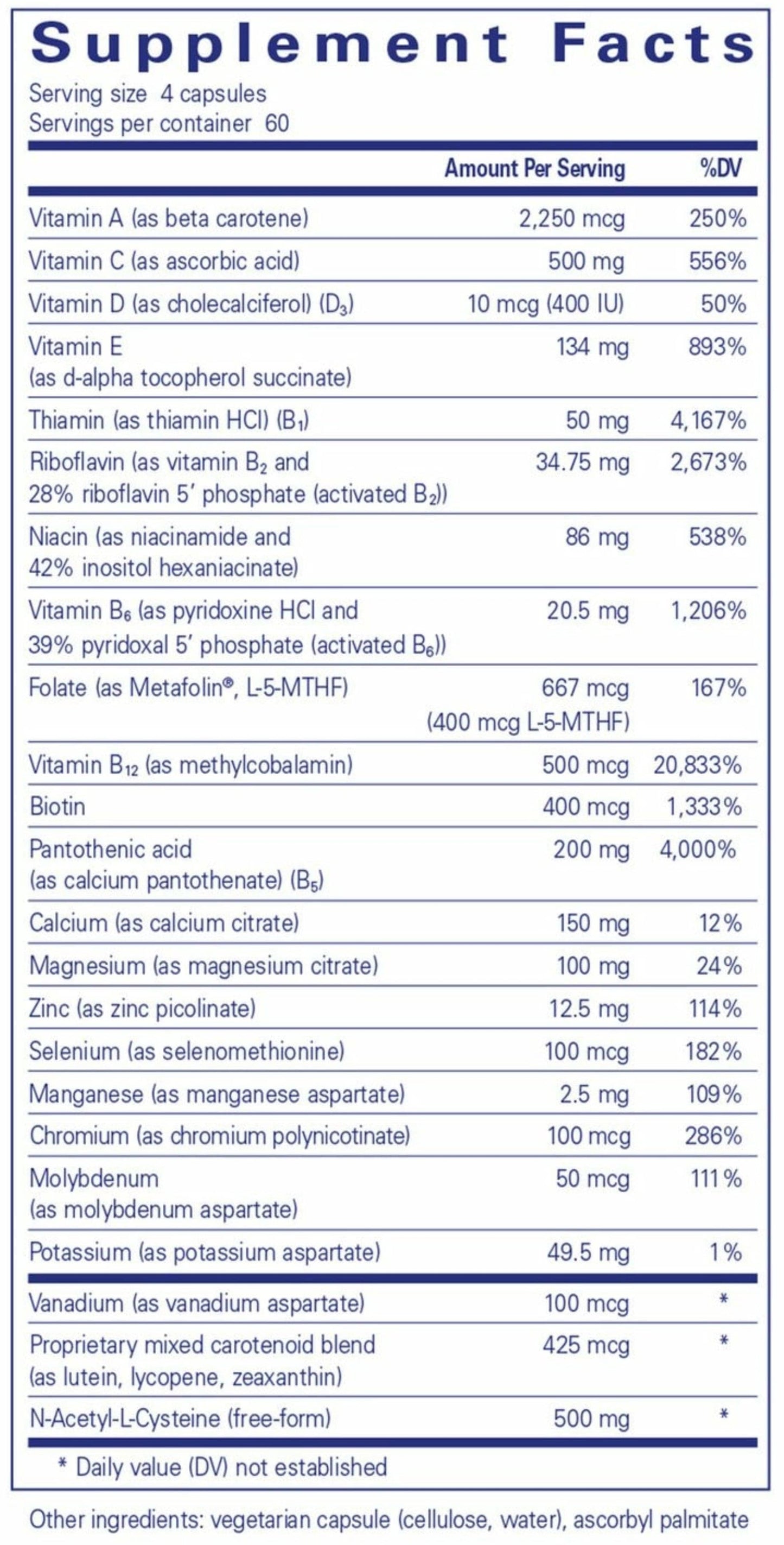 Pure Encapsulations Nutrient 950 with NAC
