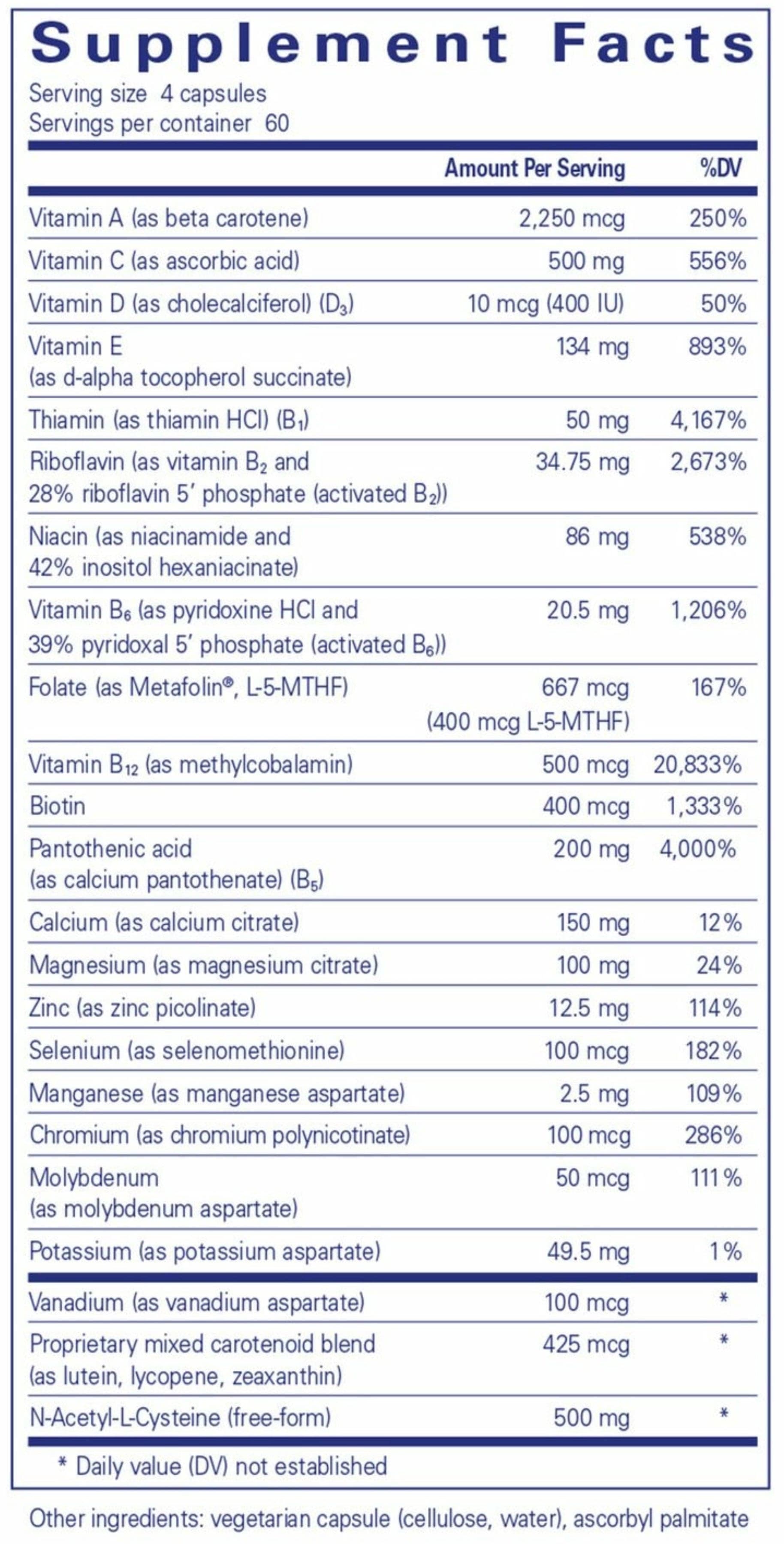 Pure Encapsulations Nutrient 950 with NAC