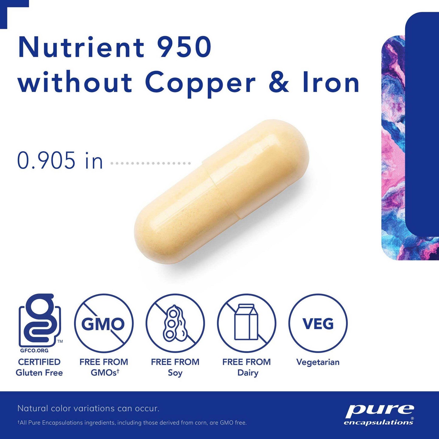 Pure Encapsulations Nutrient 950 without Copper & Iron