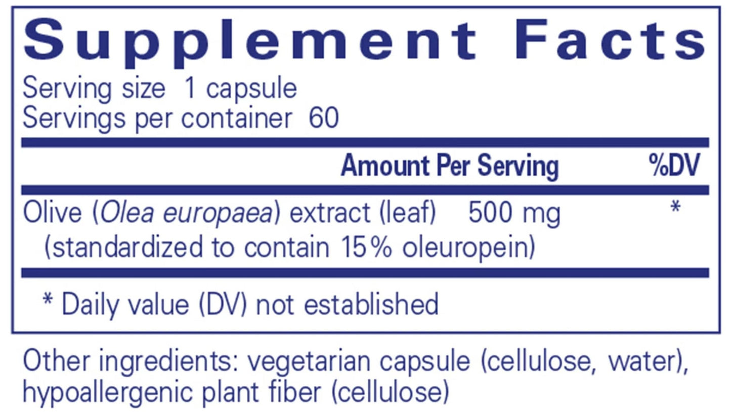 Pure Encapsulations Olive Leaf Extract