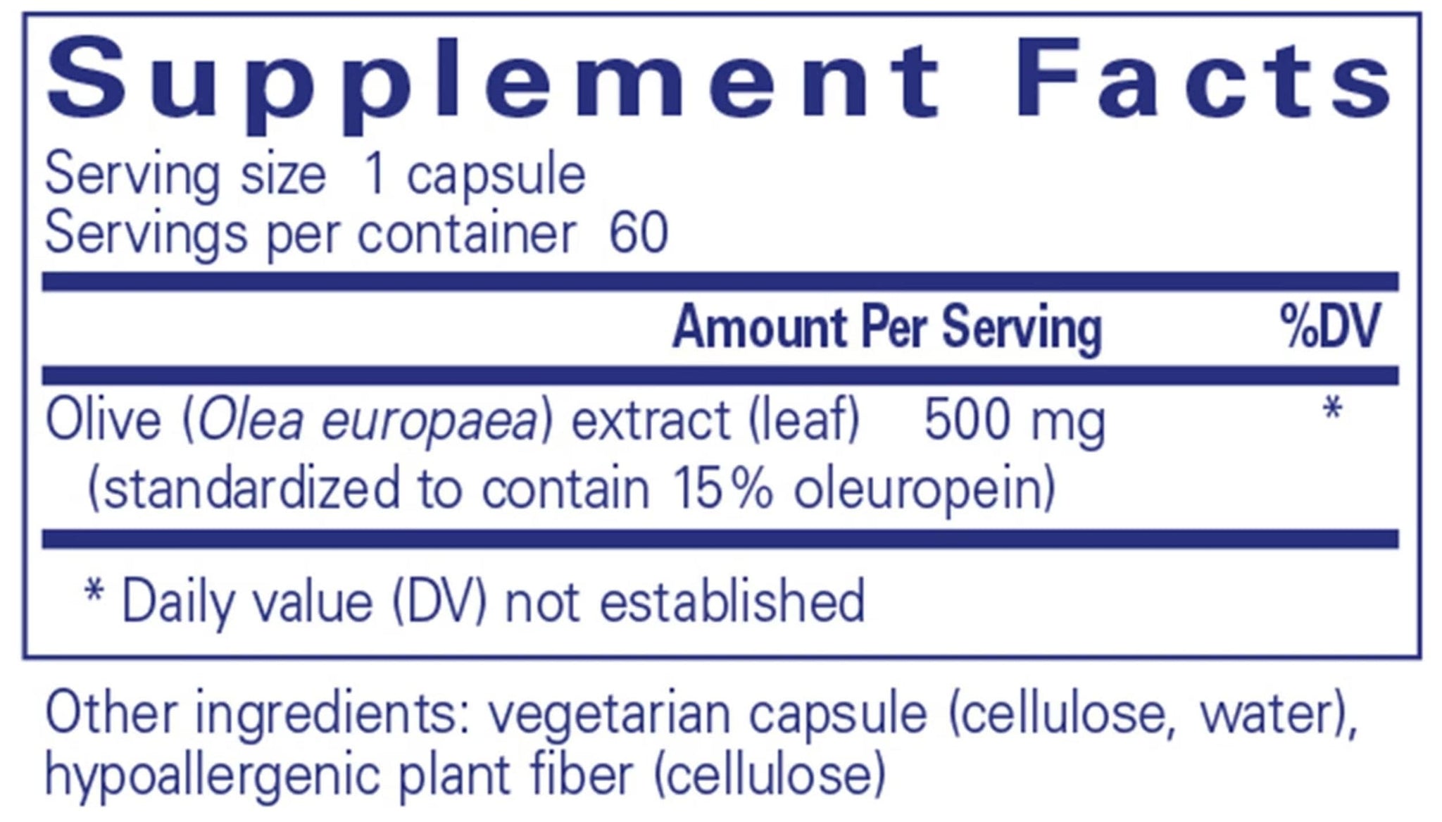 Pure Encapsulations Olive Leaf Extract