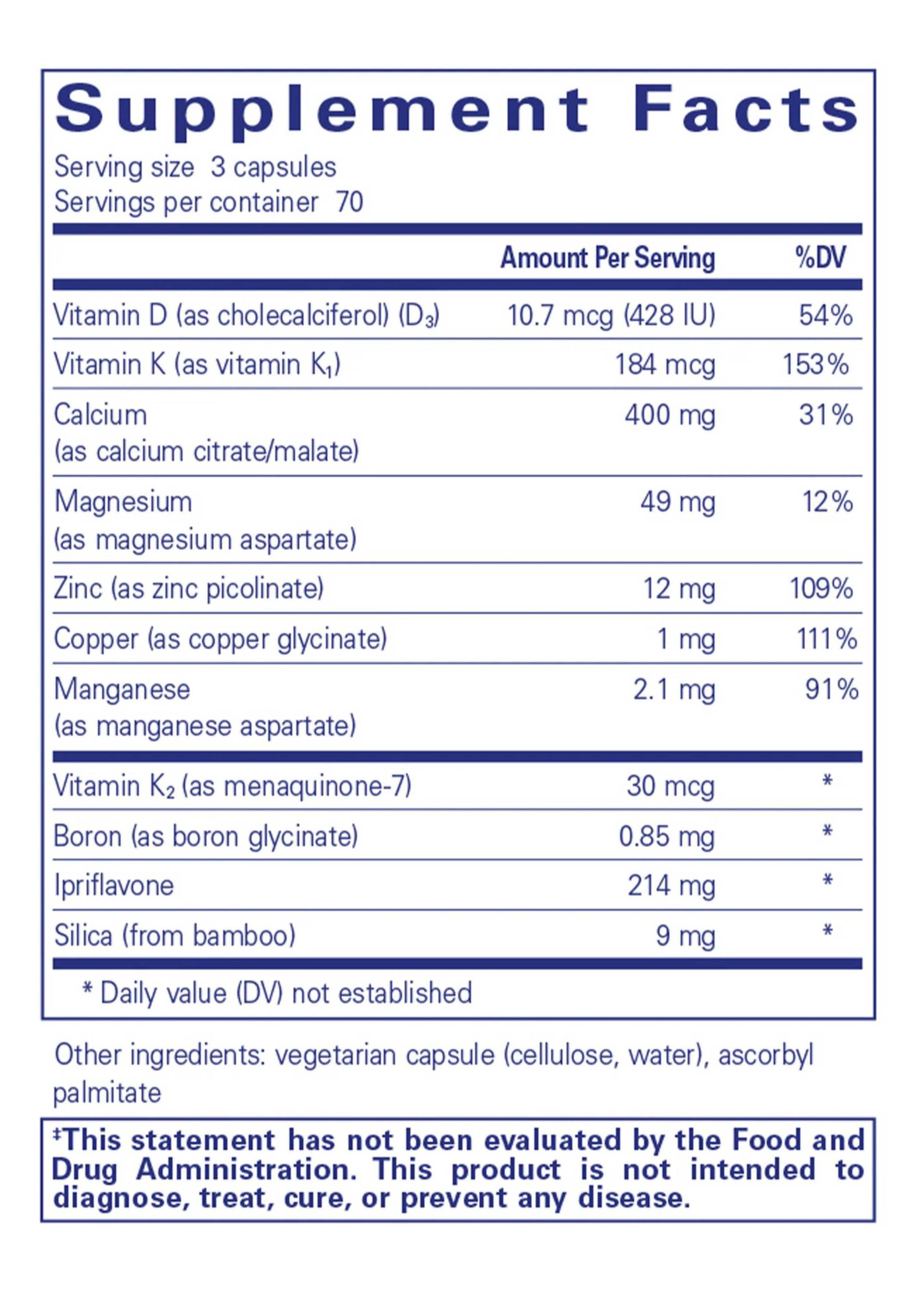 Pure Encapsulations +Cal+ with Ipriflavone