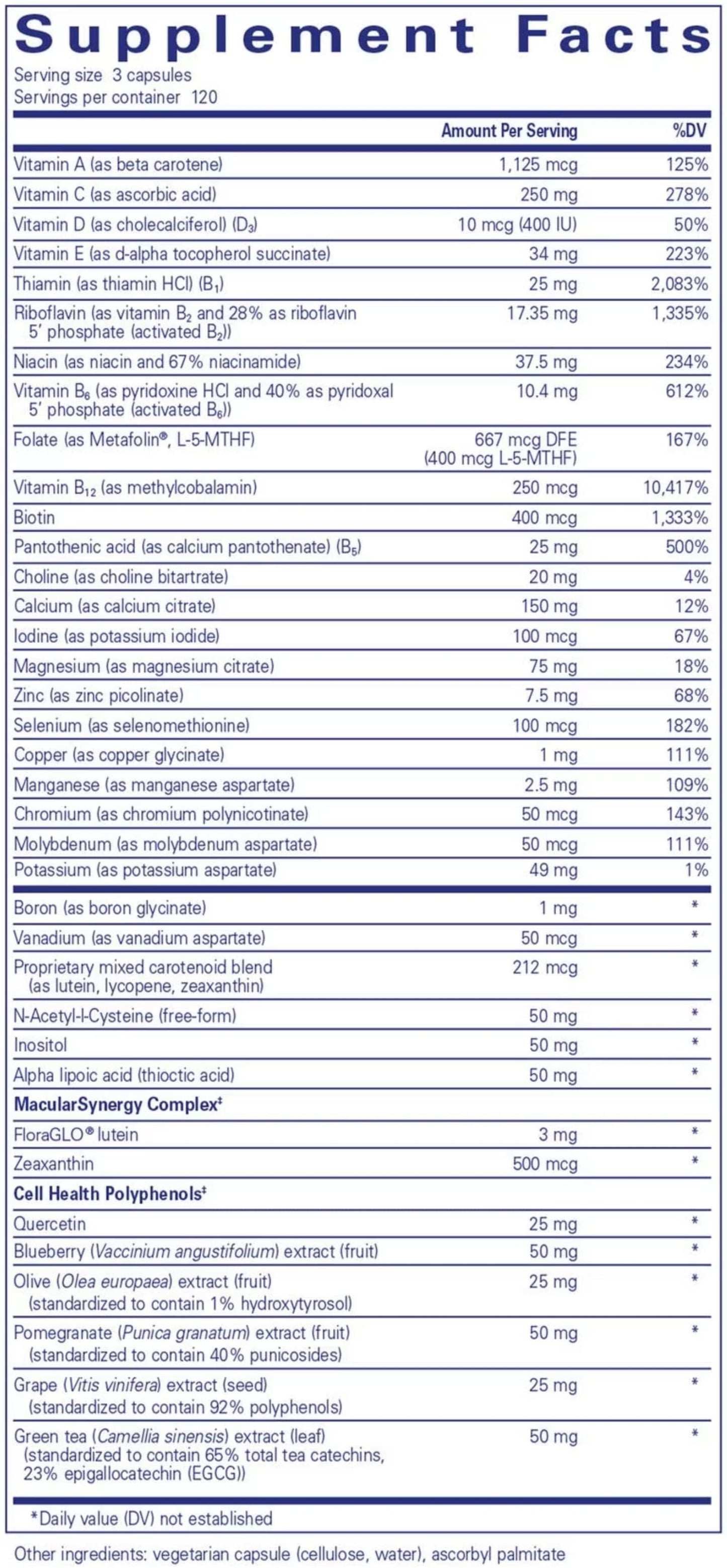 Pure Encapsulations Polyphenol Nutrients