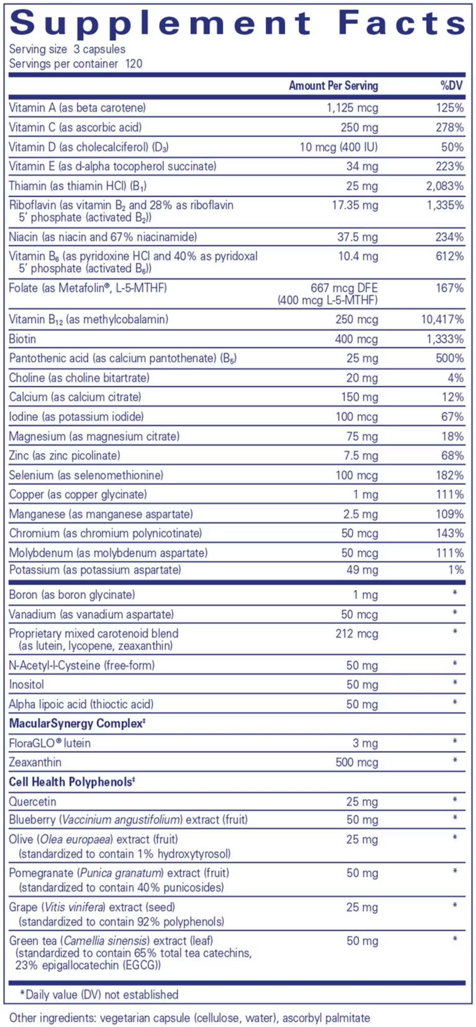Pure Encapsulations Polyphenol Nutrients